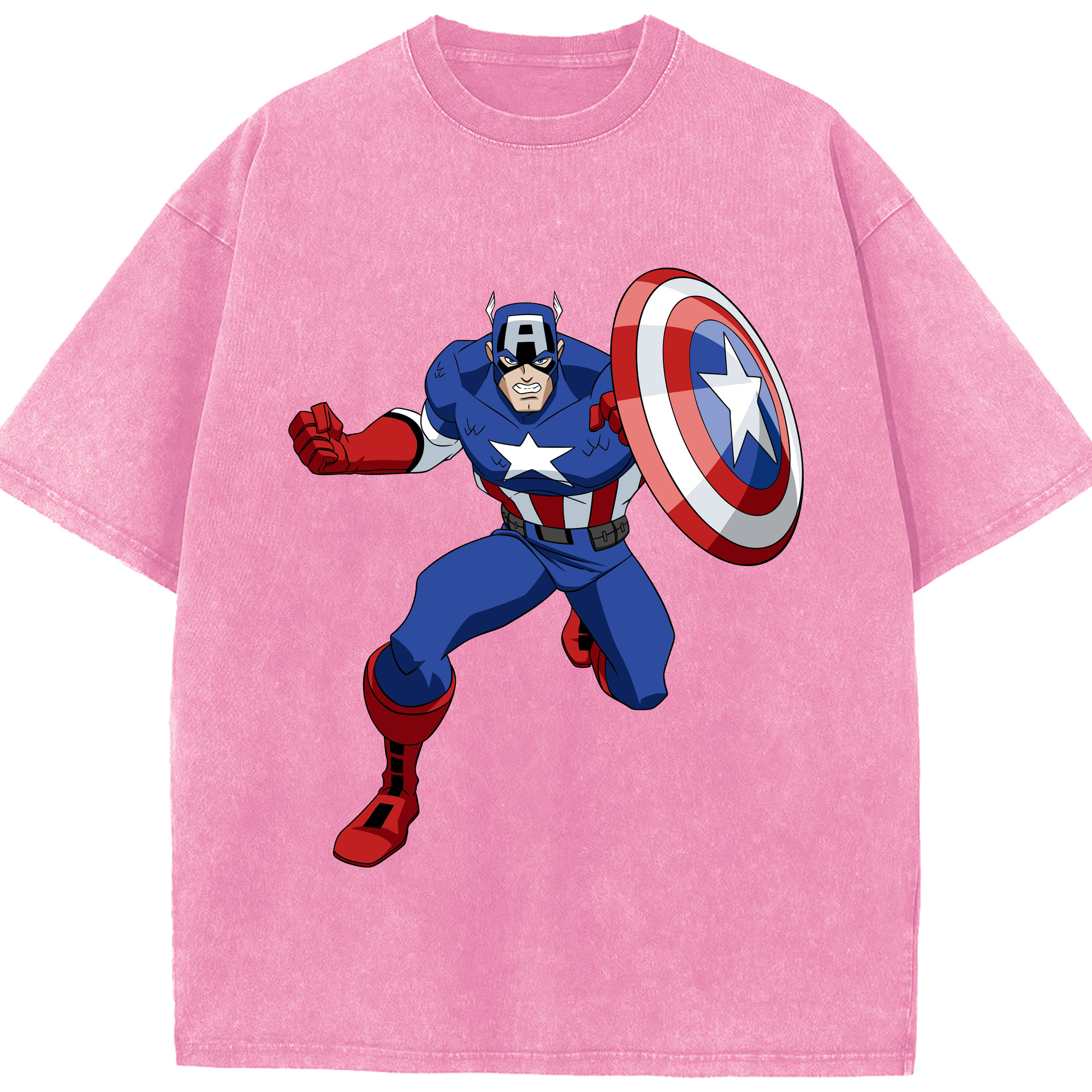 （画像用） アベンジャーズ The Avengers 綿100% ヴィンテージ風 半袖Tシャツ（フロントプリント）